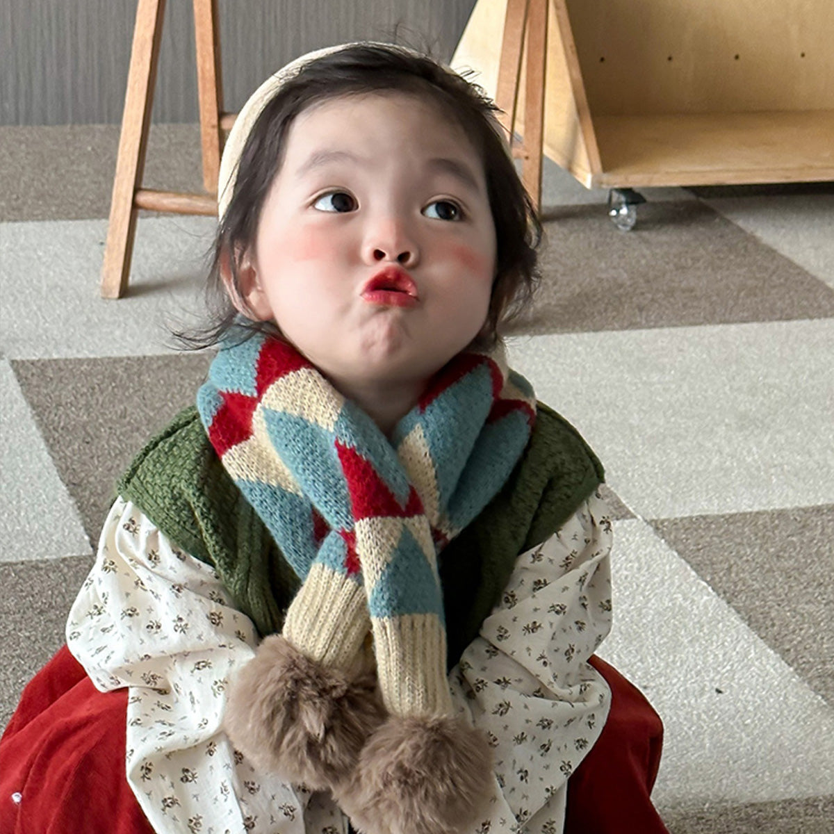 Korean Style Warm Scarf for Boys and Girls