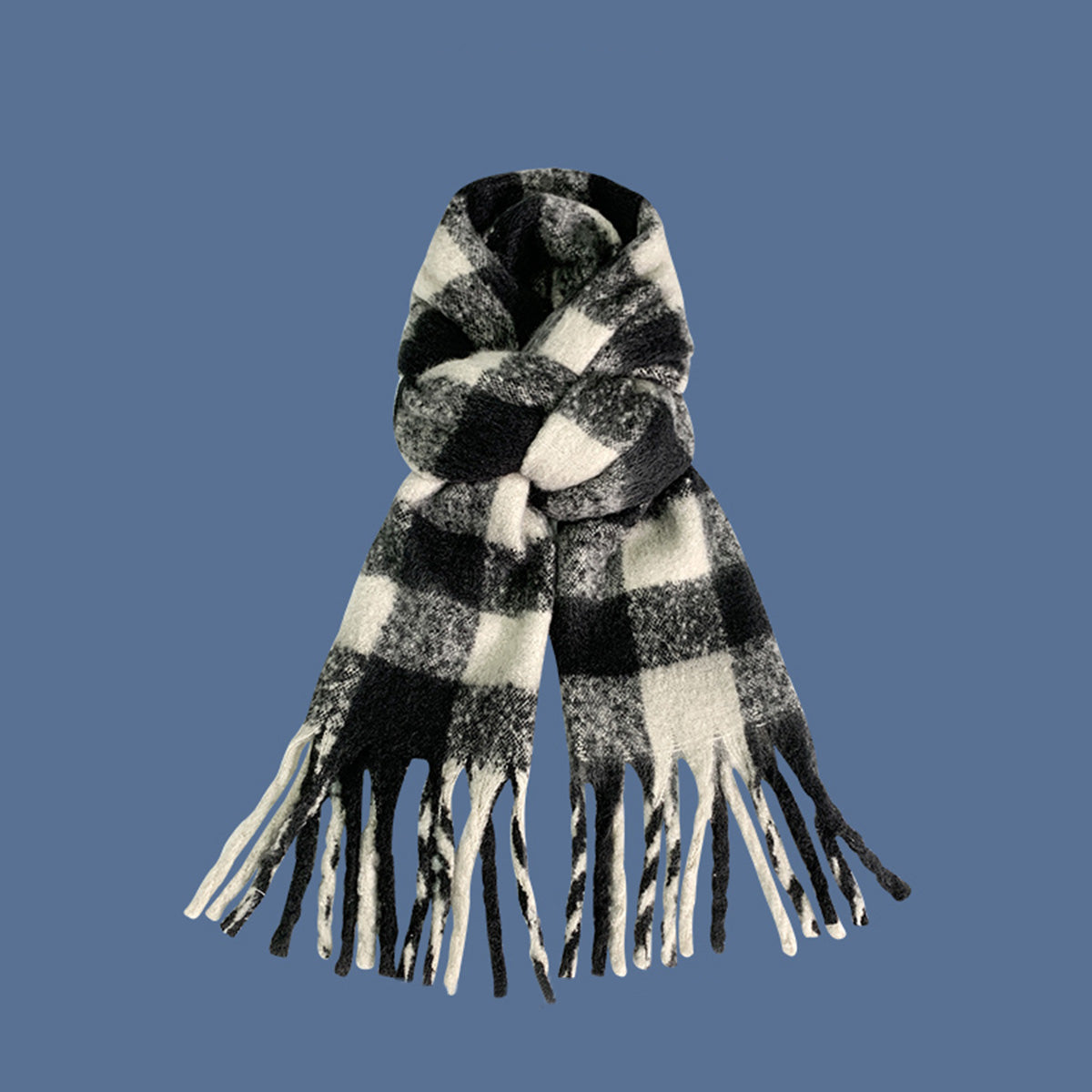 Rainbow Striped Scarf for Women Winter Scarf