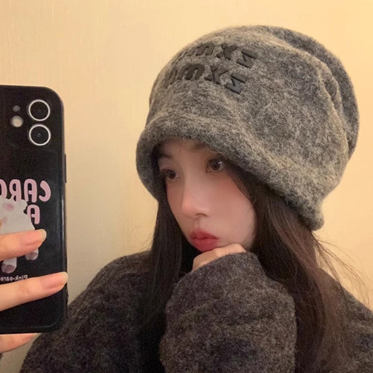 Plush Pile Hat for Women Warm Ear Protection Cap Hat