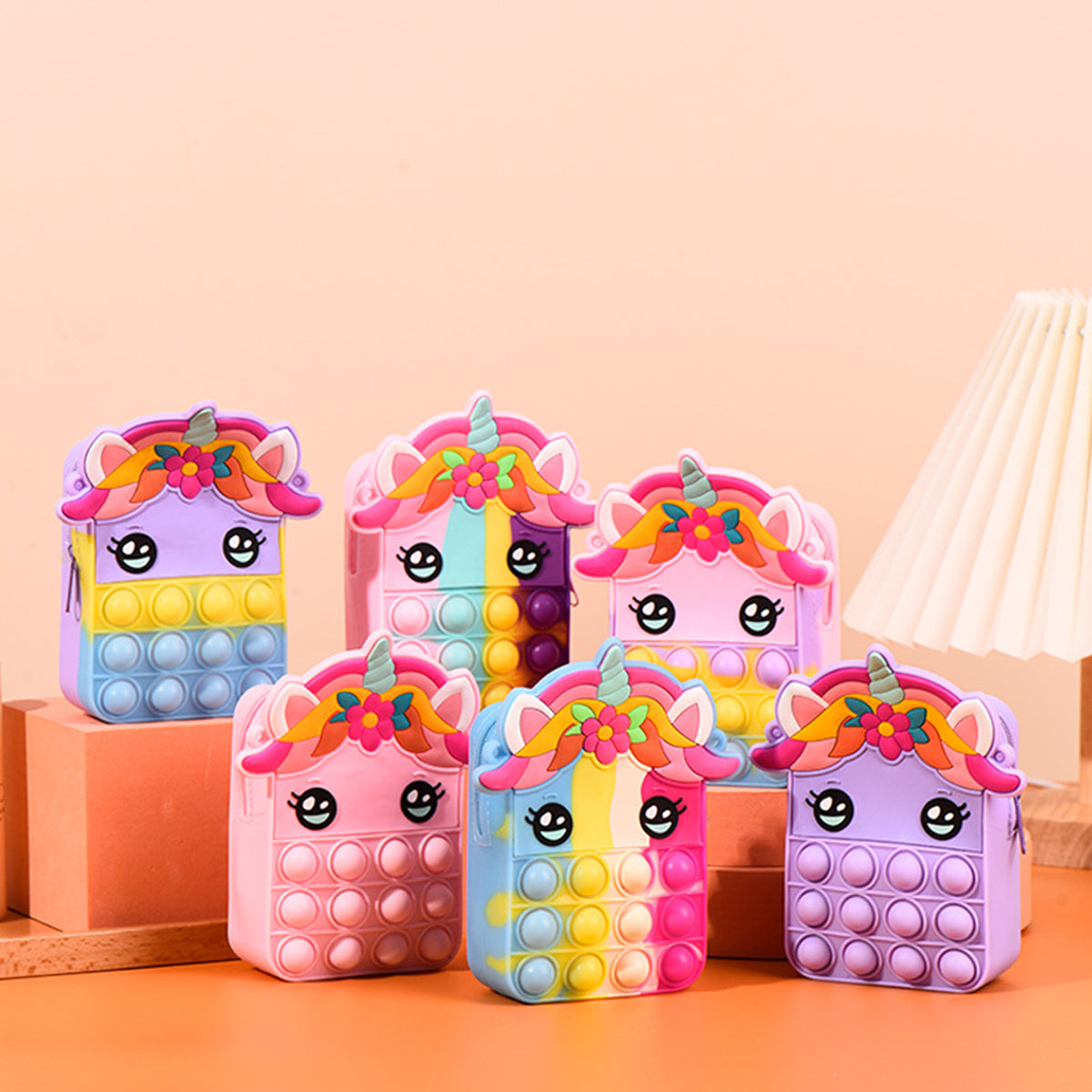 Cute cartoon silicone coin pocket coin purse
