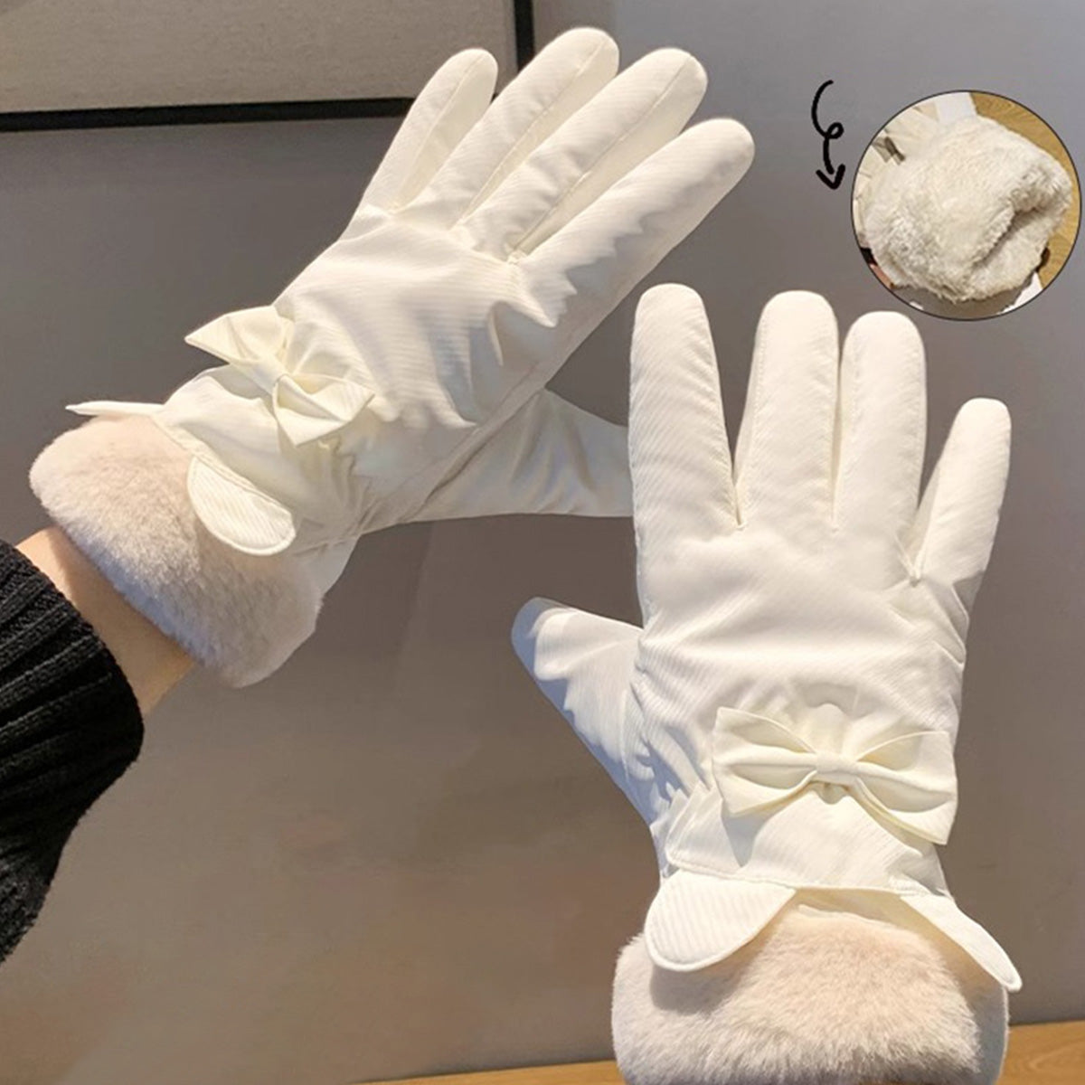 Warm Plush Thick Waterproof Gloves