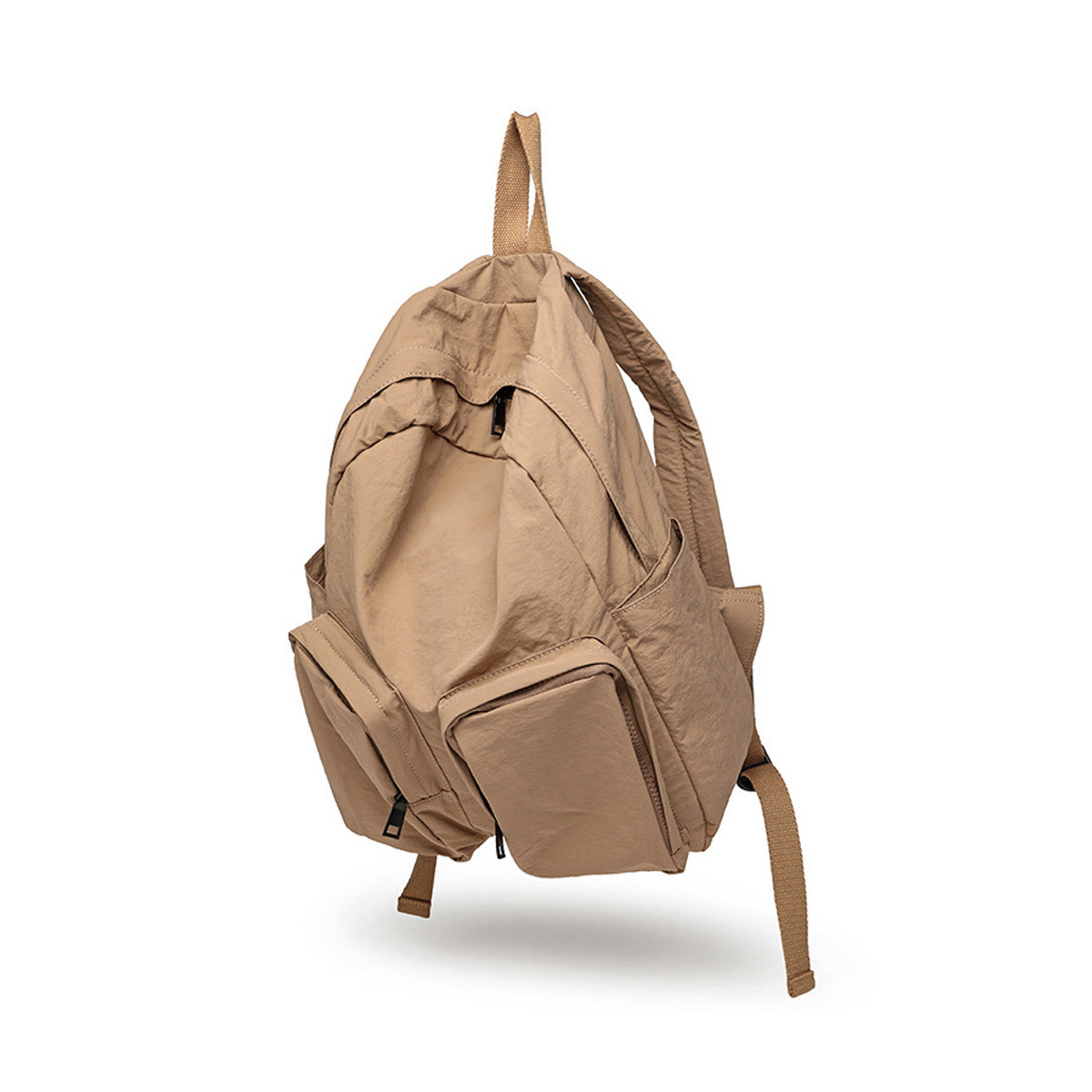 Women's Light Backpack Solid Color Large Capacity School Bag