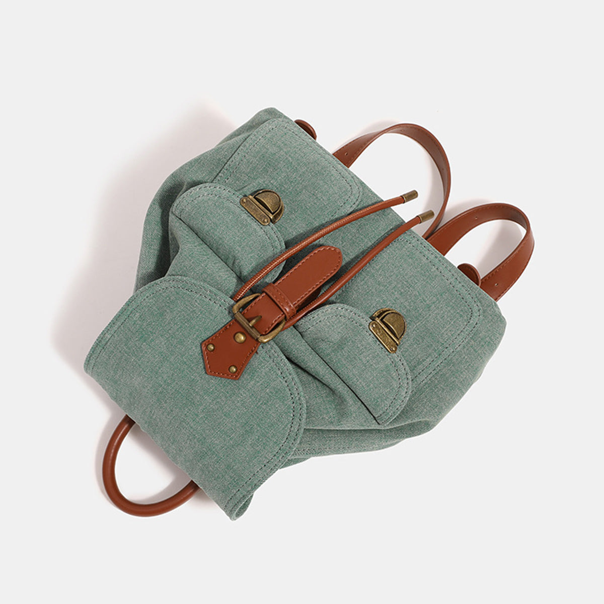 Washed Denim Commuter Backpack