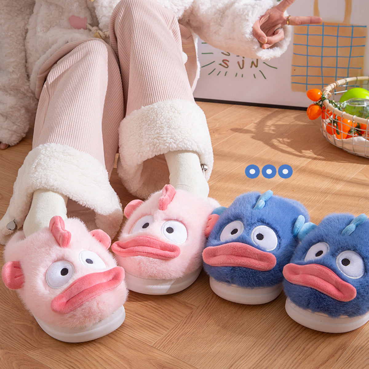 Clownfish Cotton Slippers Winter Cartoon Slippers