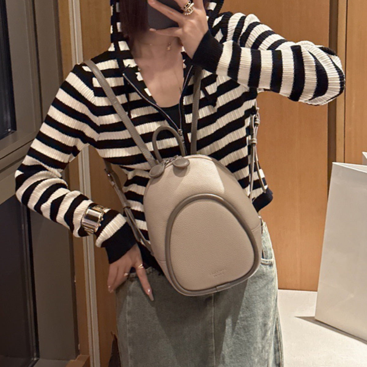 Korean Style Versatile Fashion Simple Backpack