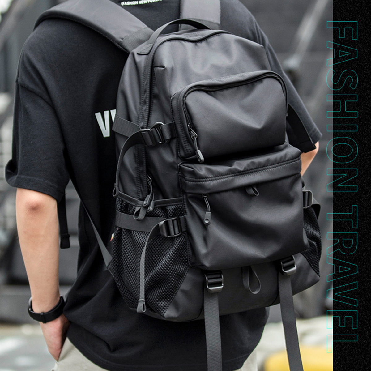 Men's Large Capacity Travel Backpack for College Students