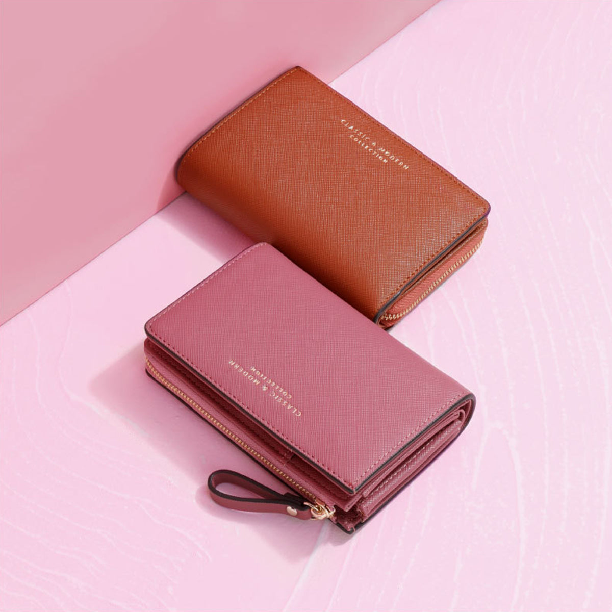 Cross Pattern PU Wallet for Women