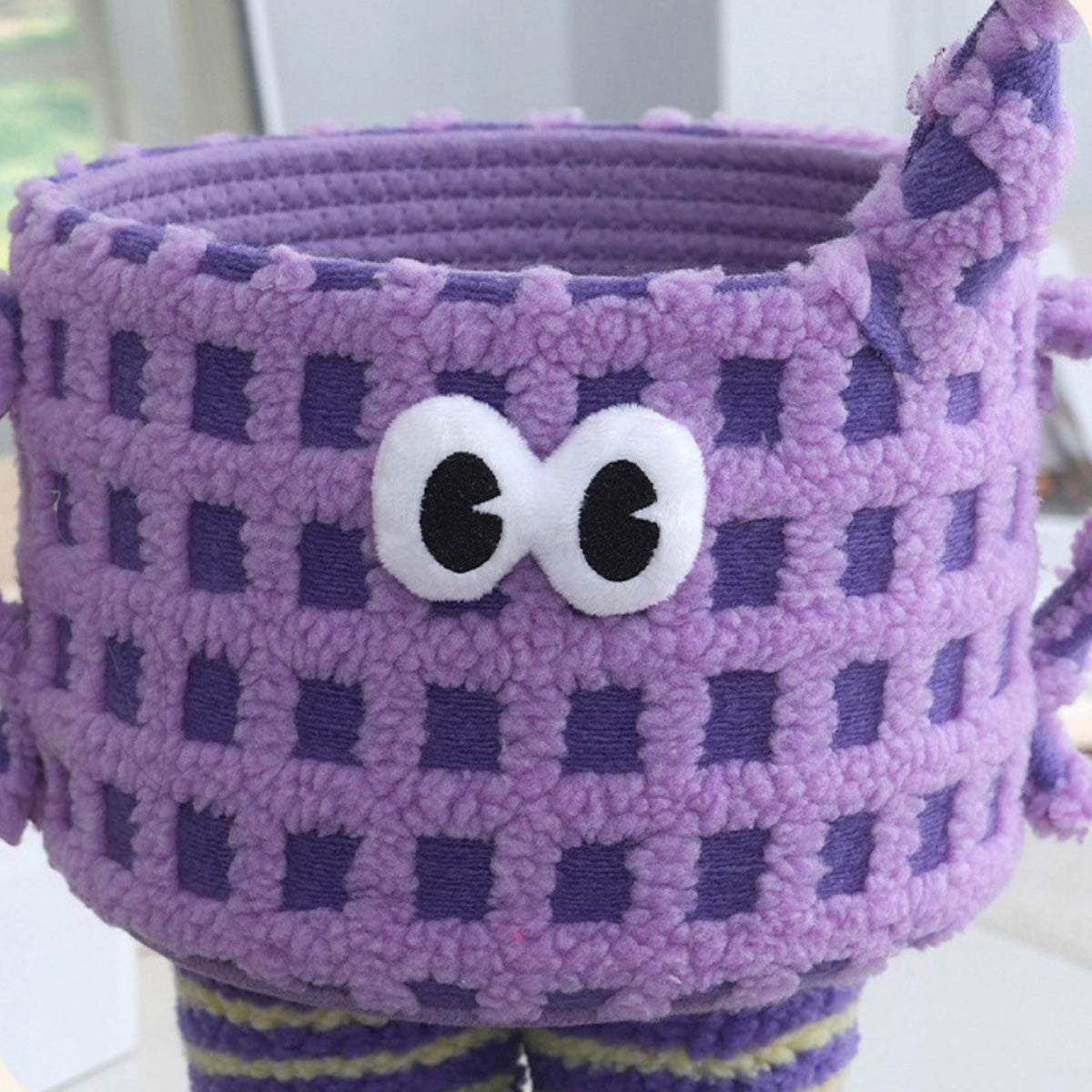 Desktop Storage Basket Cute Big Foot Little Monster Storage Basket