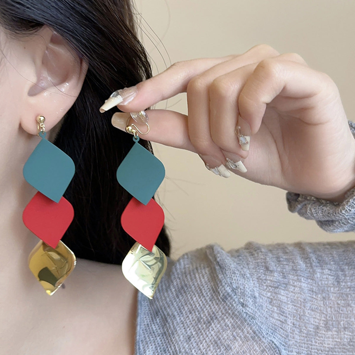 European American Personality Long Earrings for Women