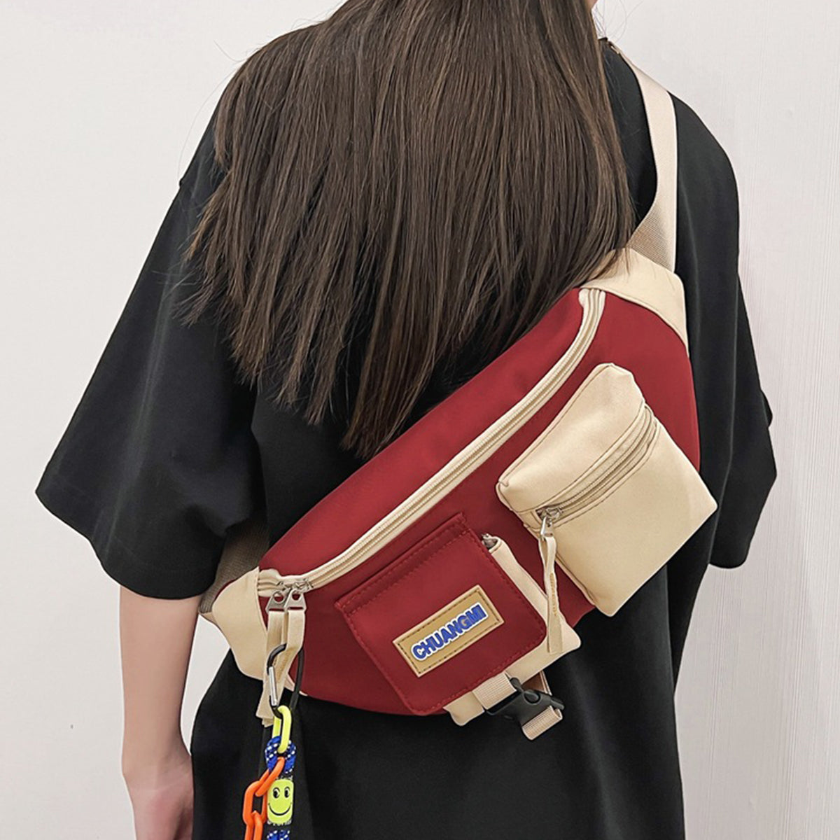 Men Women Casual Crossbody Bag Travel Shoulder Bag