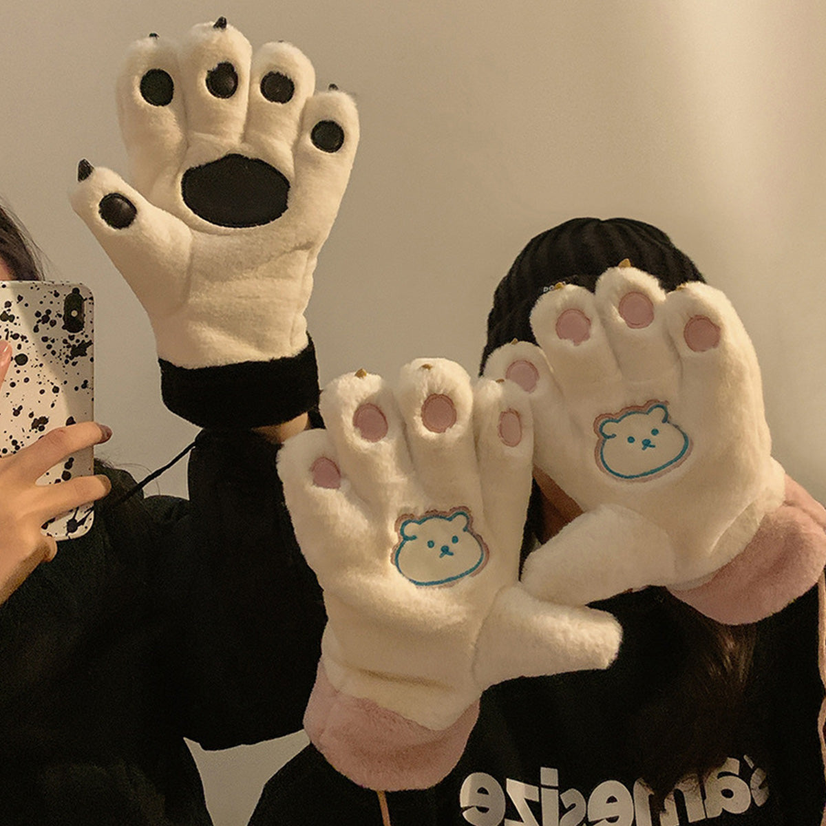 Thickened Cycling Plush Gloves