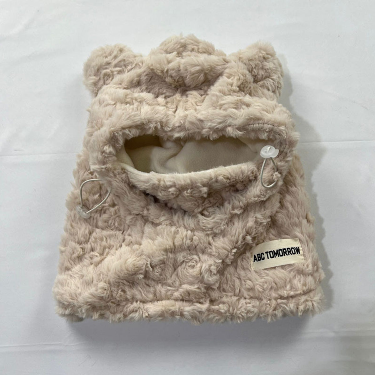 Winter Thick Plush Bear Hat and Mask