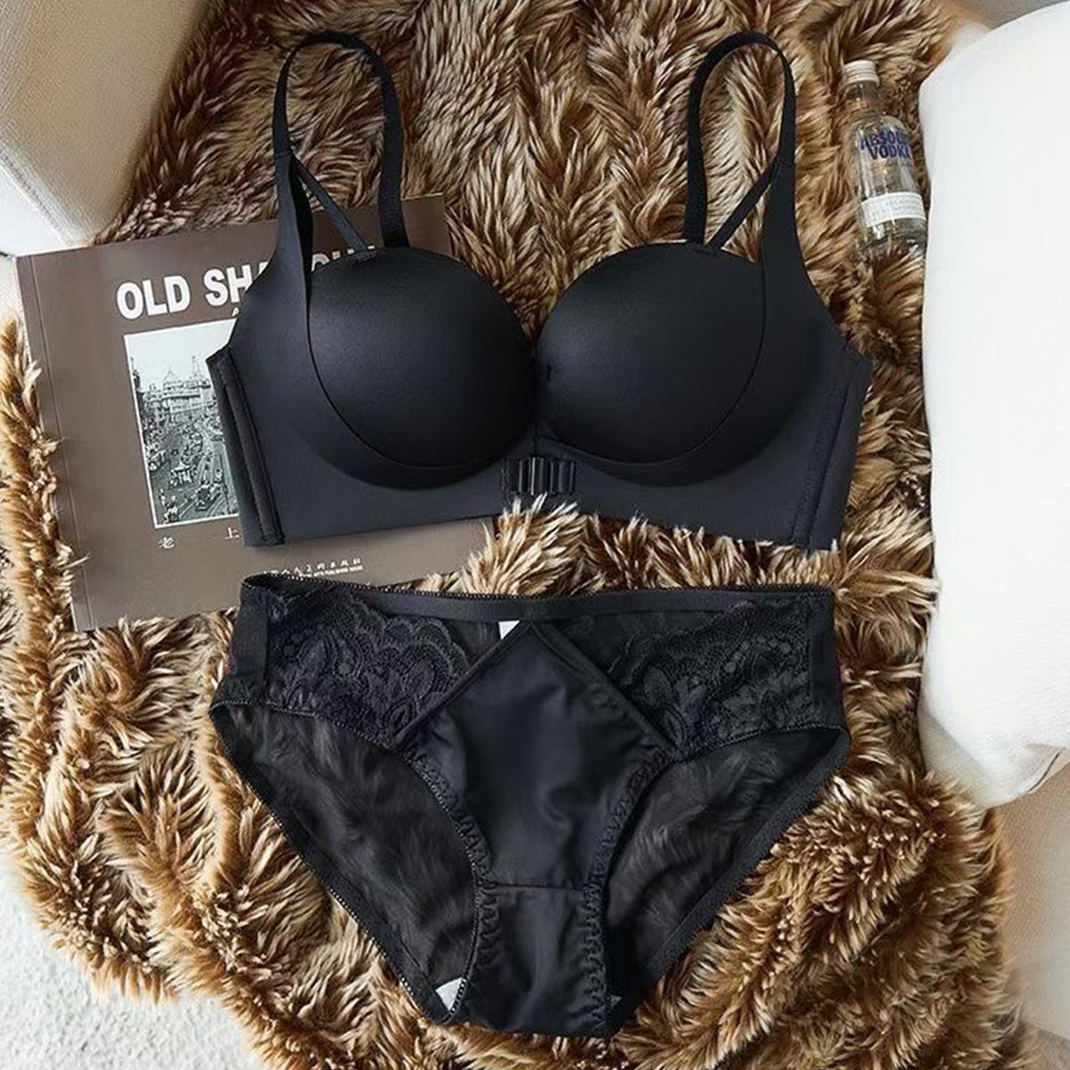 Women's Front-hook Bras with Push-up No Underwire