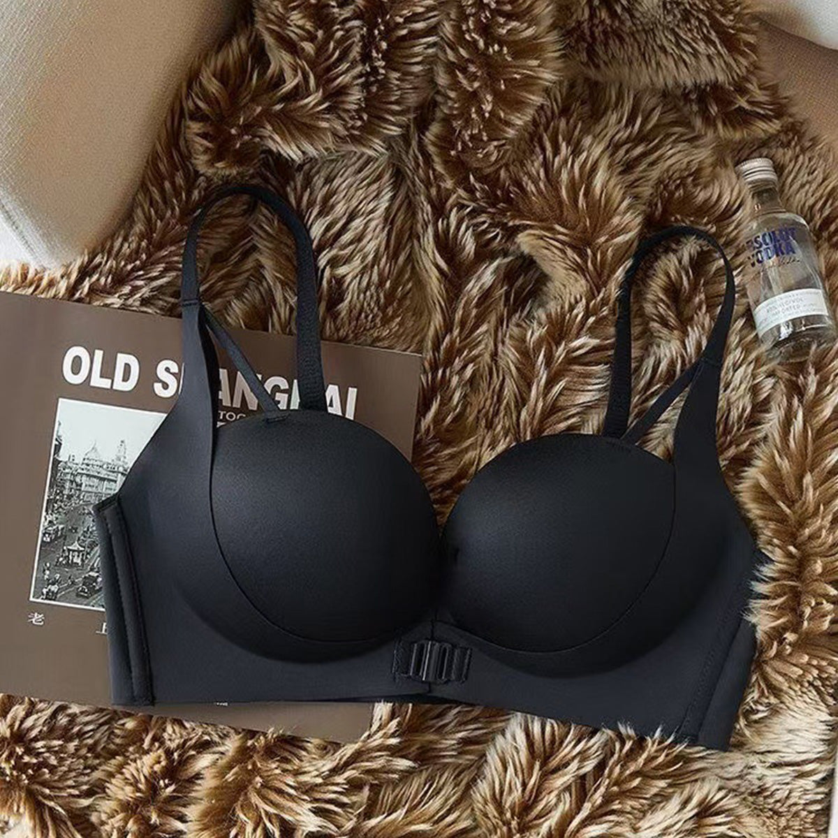 Women's Front-hook Bras with Push-up No Underwire