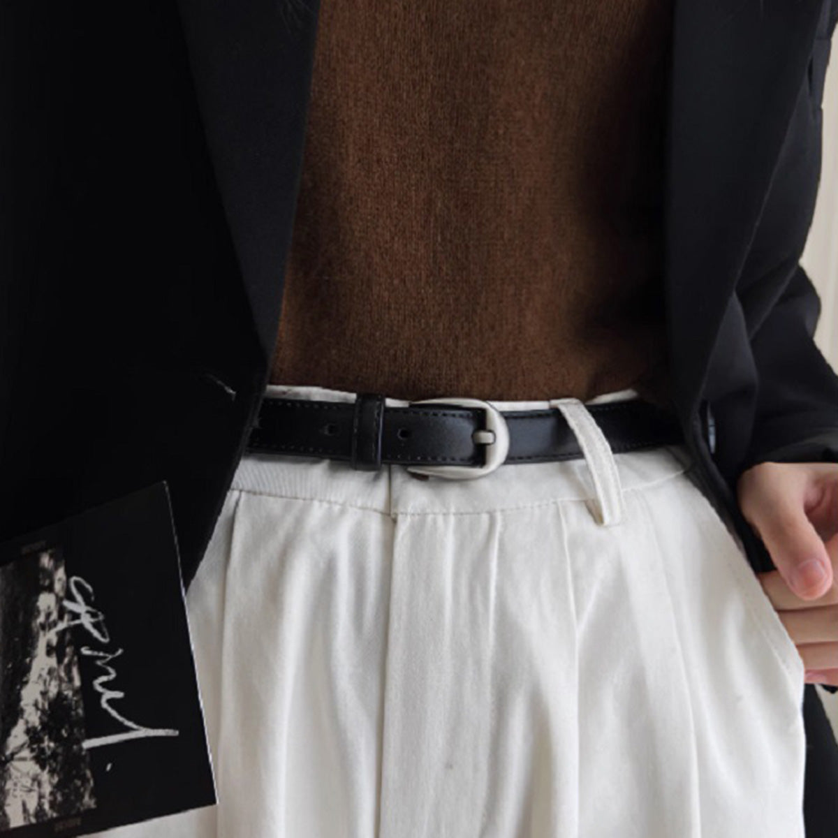 Women's Pin Buckle Leather Casual belt