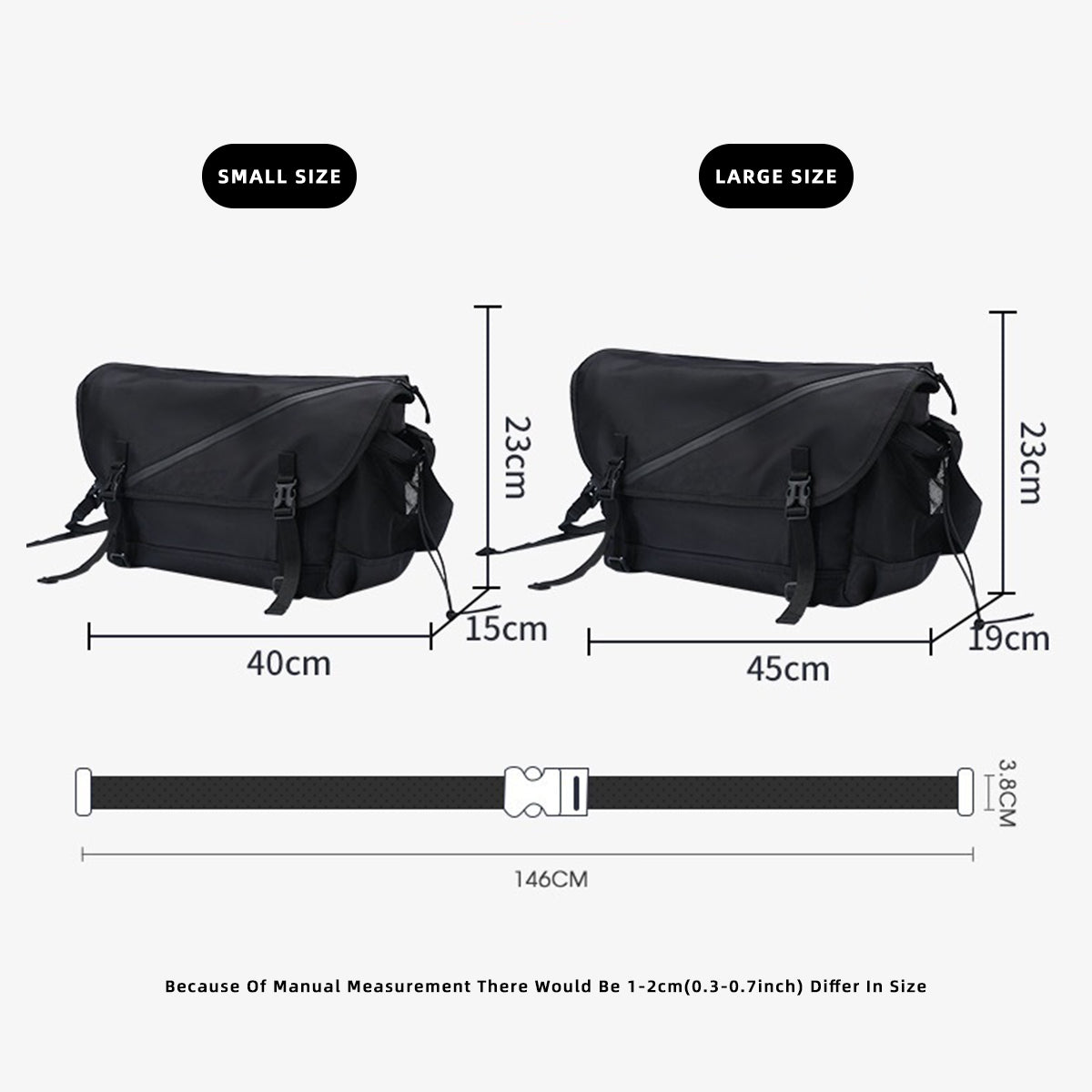 Men's Messenger Bag Large Capacity Single Shoulder Casual Bag