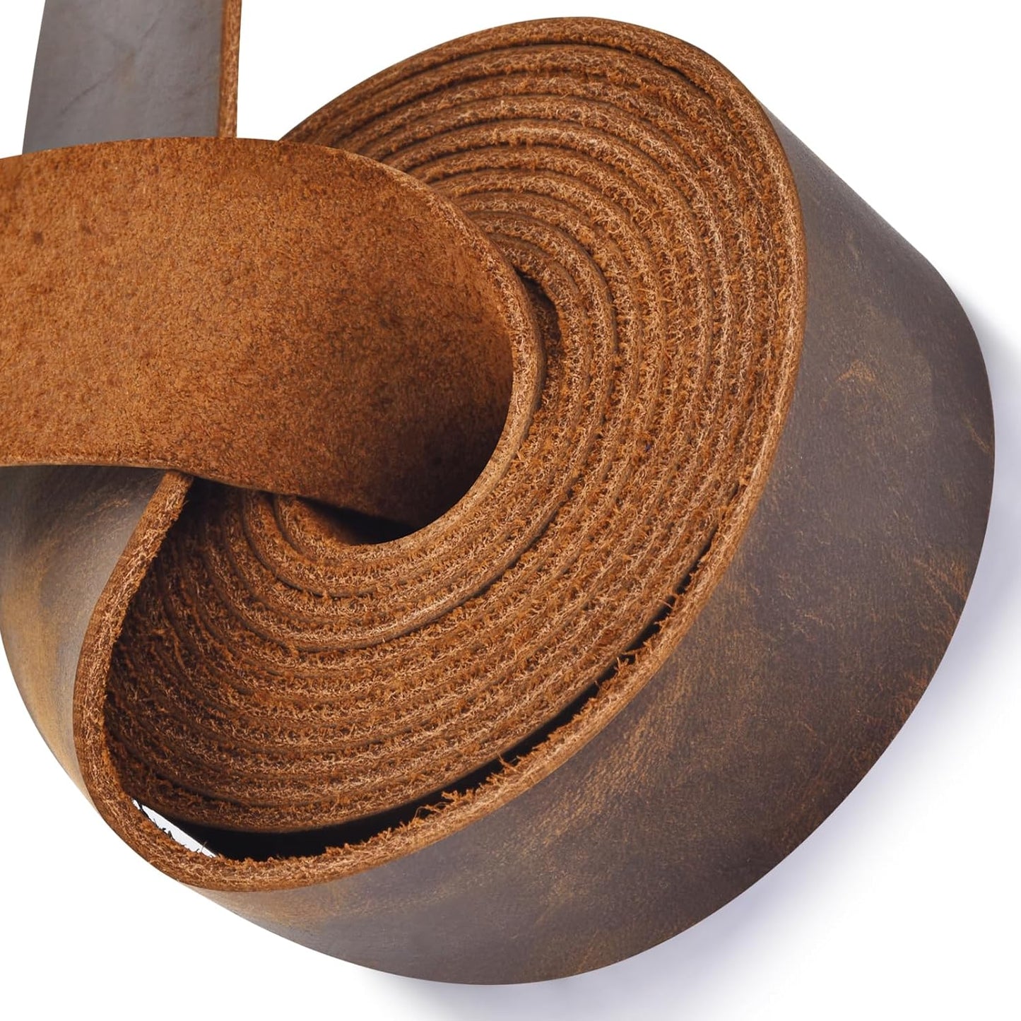 LAPOLAR Leather Strap 1 Inches Wide Flat Leather Strips, Genuine Full Grain Cowhide Oil Tan Leather Strip for DIY Craft Projects, Tooling, Belt, Garden Tools (2.2mm Thick_72 Inches Lengths_DK Brown)