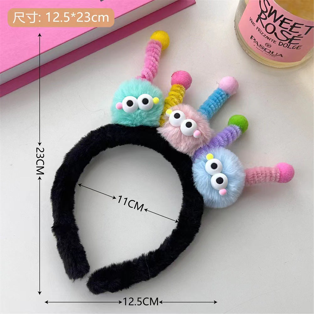 Cartoon Face Washing Headband Makeup Hair Band