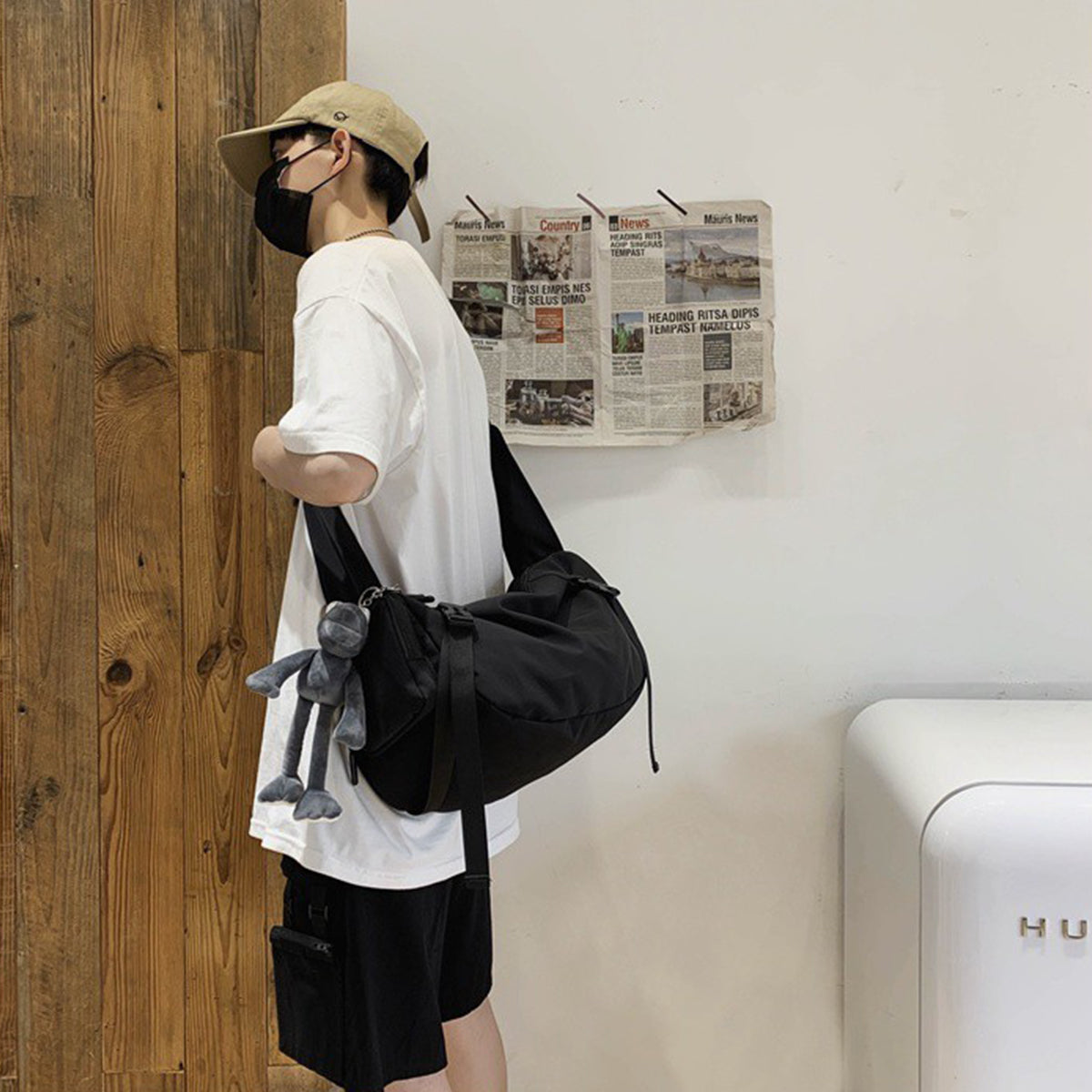 Fashion Men Crossbody Bag Casual Shoulder Bag