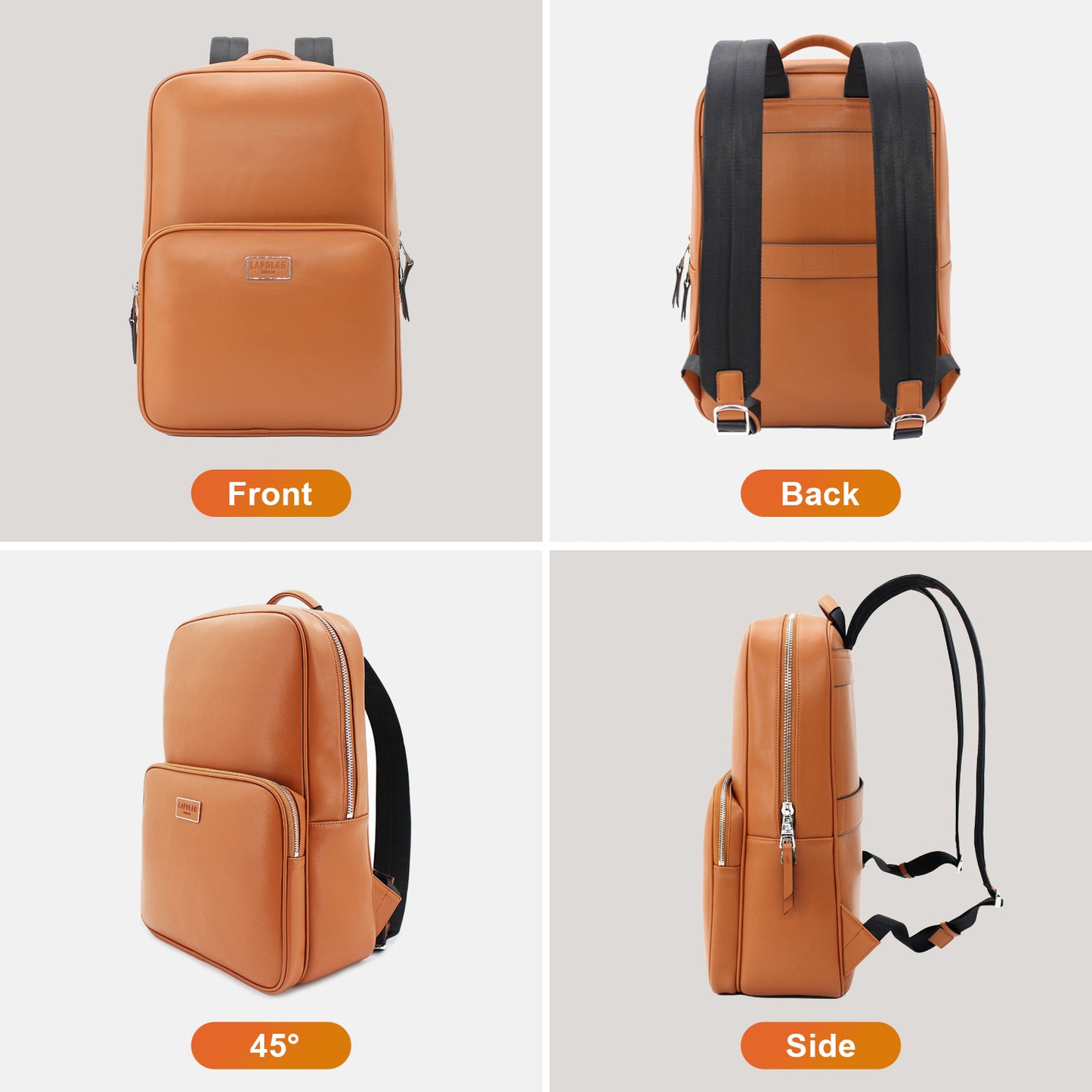 LAPOLAR 15.6 inch Business Laptop Backpack for Men & Women - Durable Business Work Bag Travel Backpacks