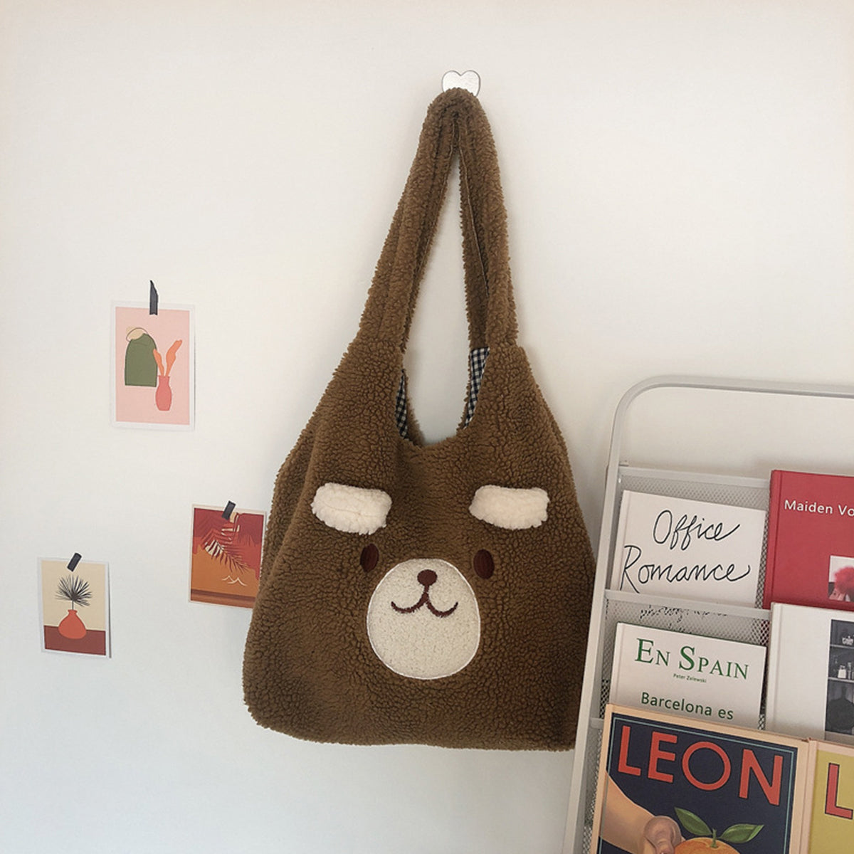 Large Capacity Handbag Plush Shoulder Bag