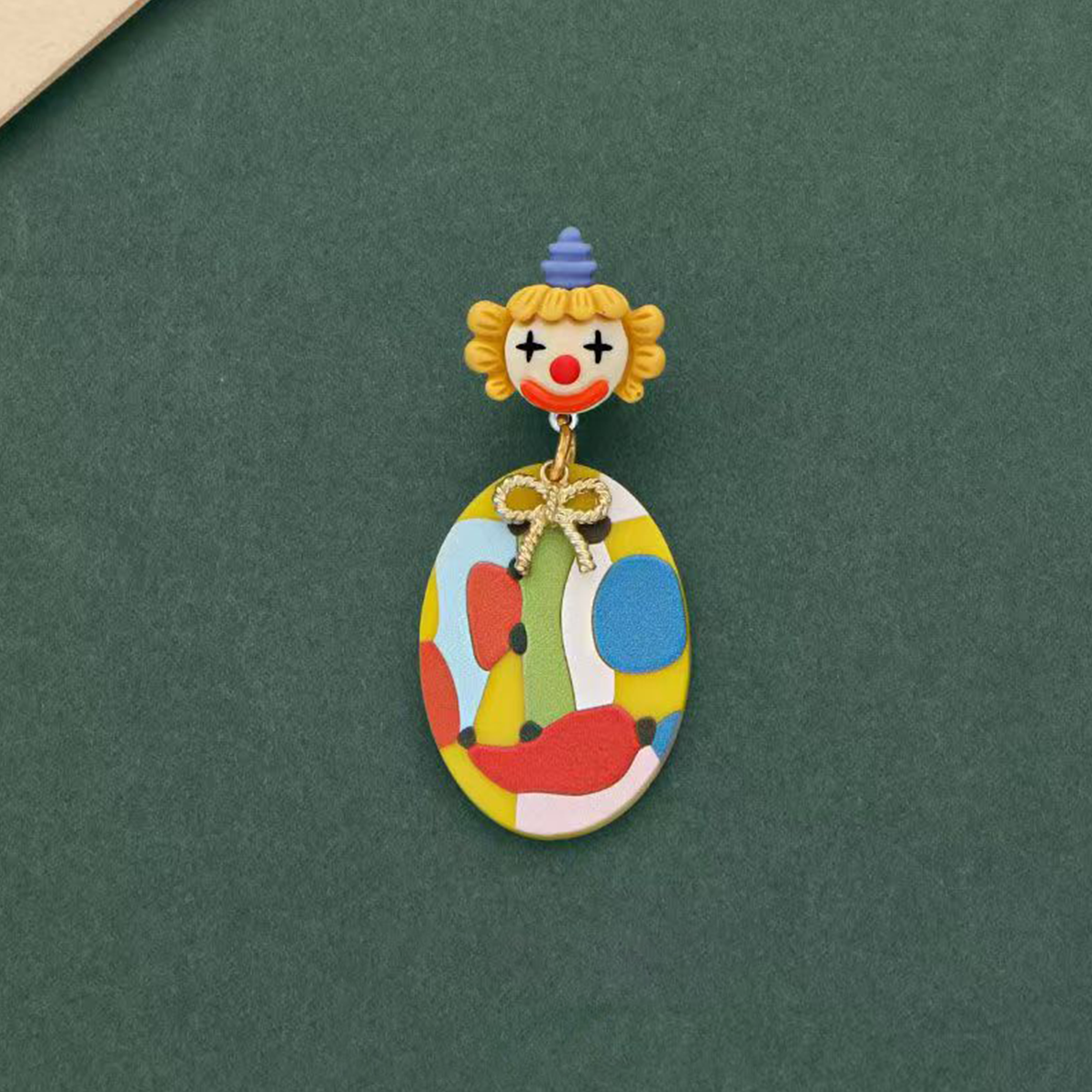 Cartoon Funny Niche Design Clown Pin Earrings