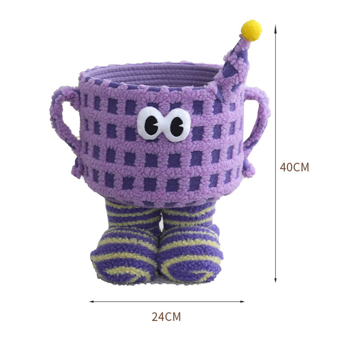 Desktop Storage Basket Cute Big Foot Little Monster Storage Basket