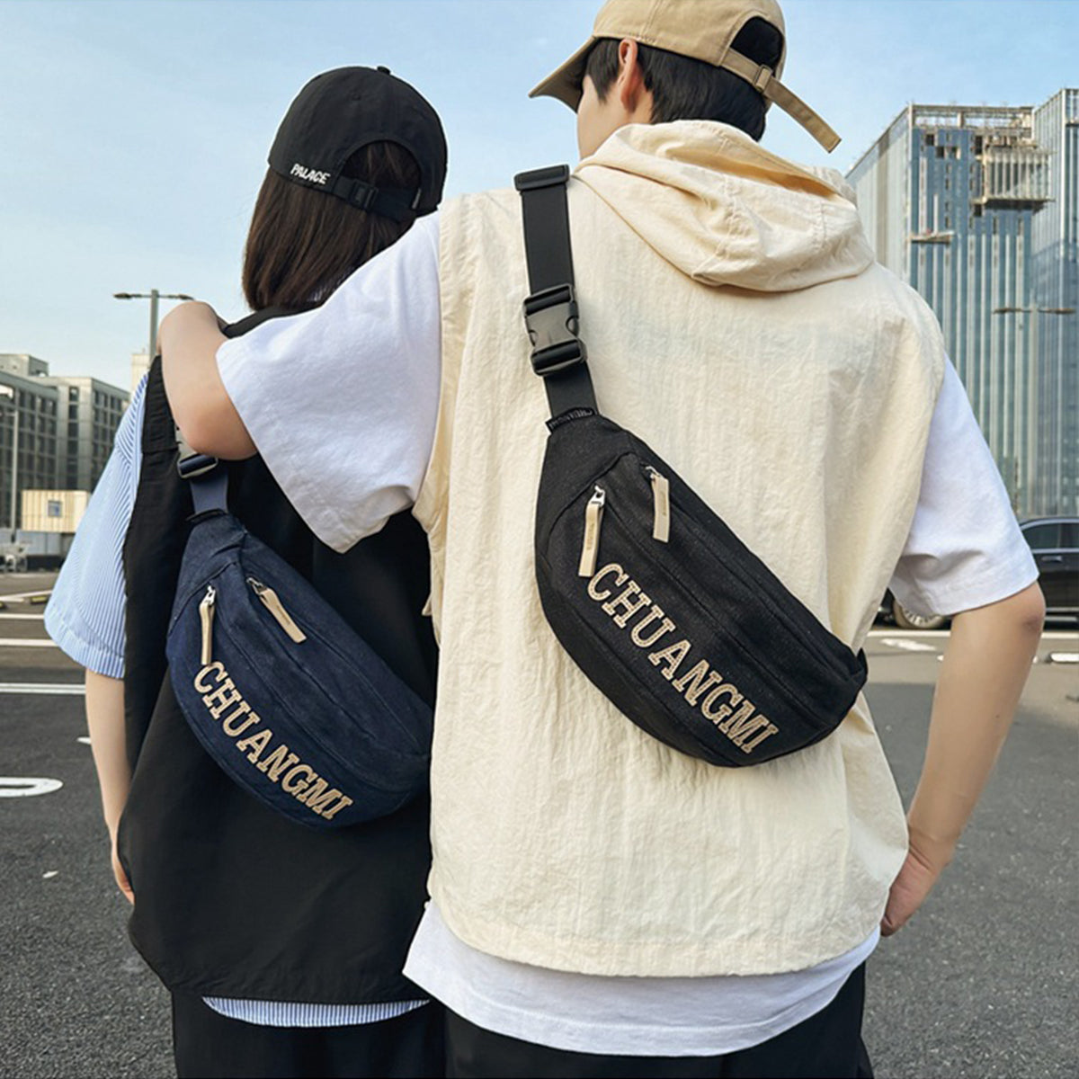 Men's Messenger Bag Letter Shoulder Bag