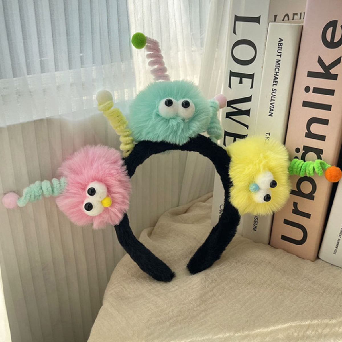 Cartoon Face Washing Headband Makeup Hair Band