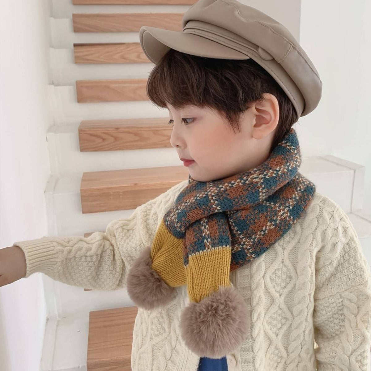 Korean Style Warm Scarf for Boys and Girls