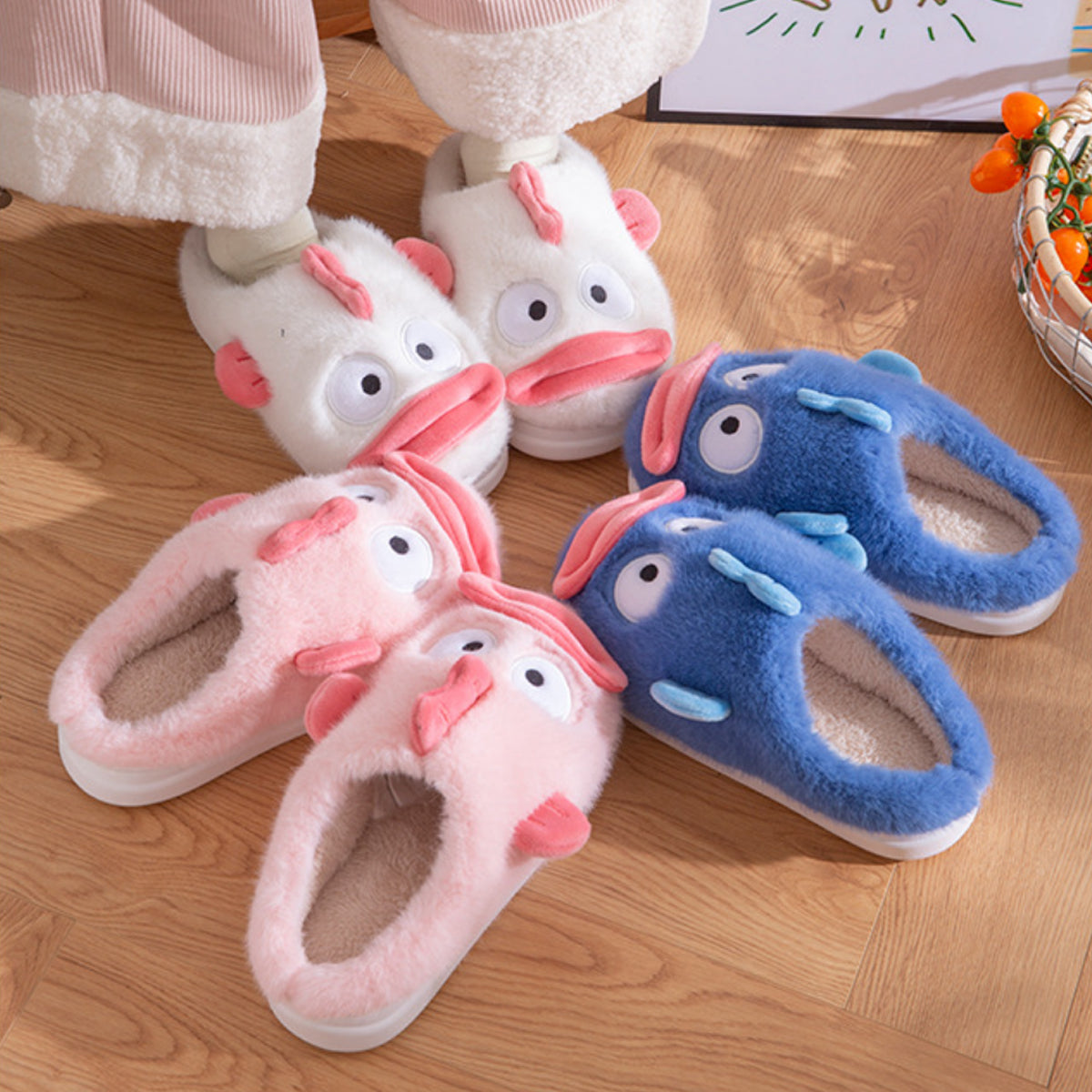 Clownfish Cotton Slippers Winter Cartoon Slippers