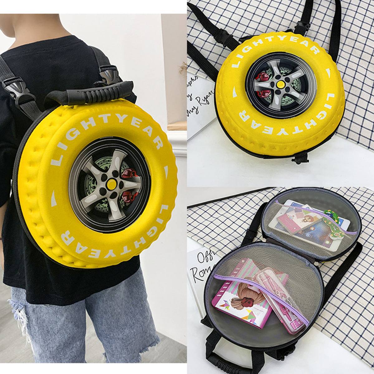 Korean Children's Schoolbag EVA Tire Style Backpack