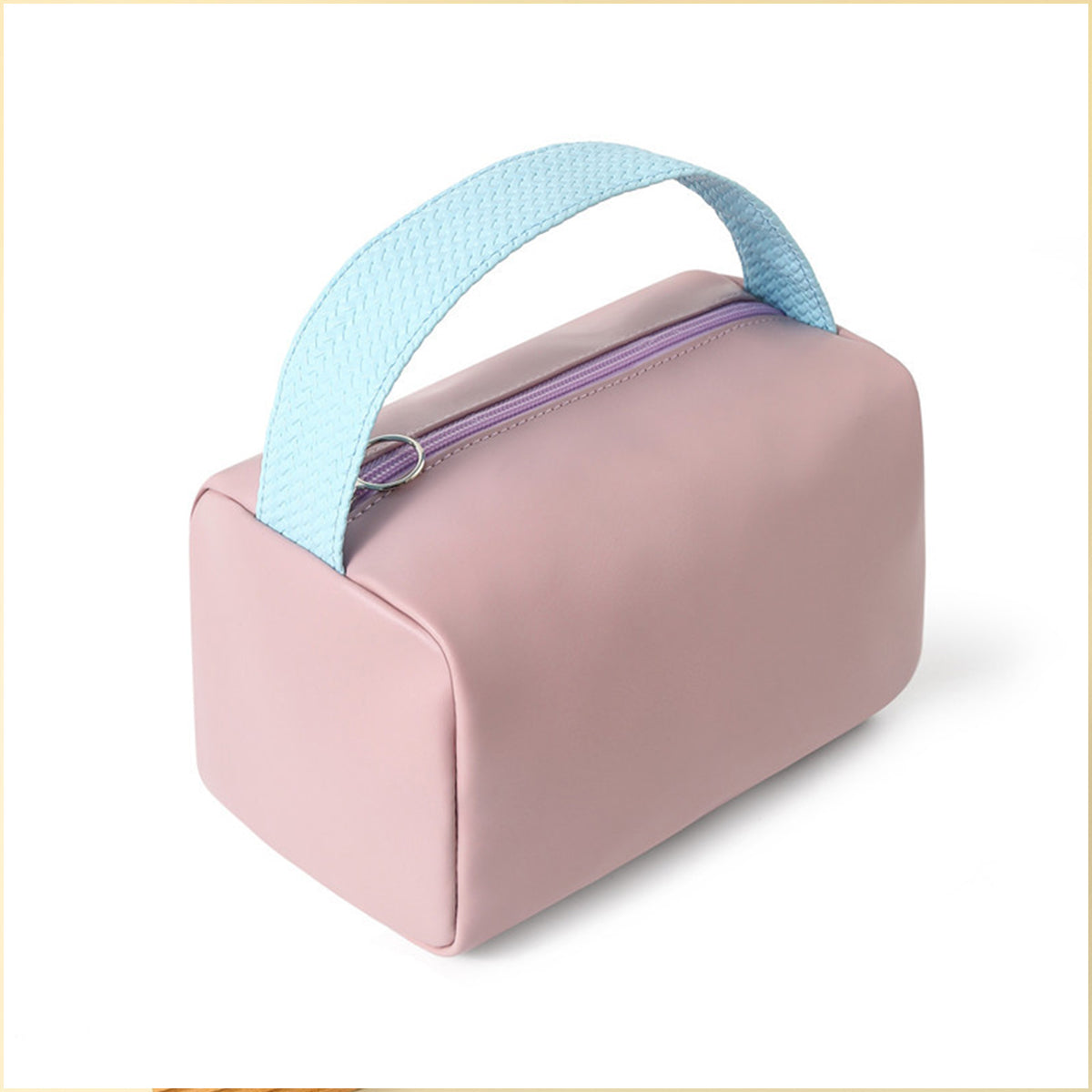 PU Leather Cosmetic Bag Large Capacity Waterproof Toiletry Bag
