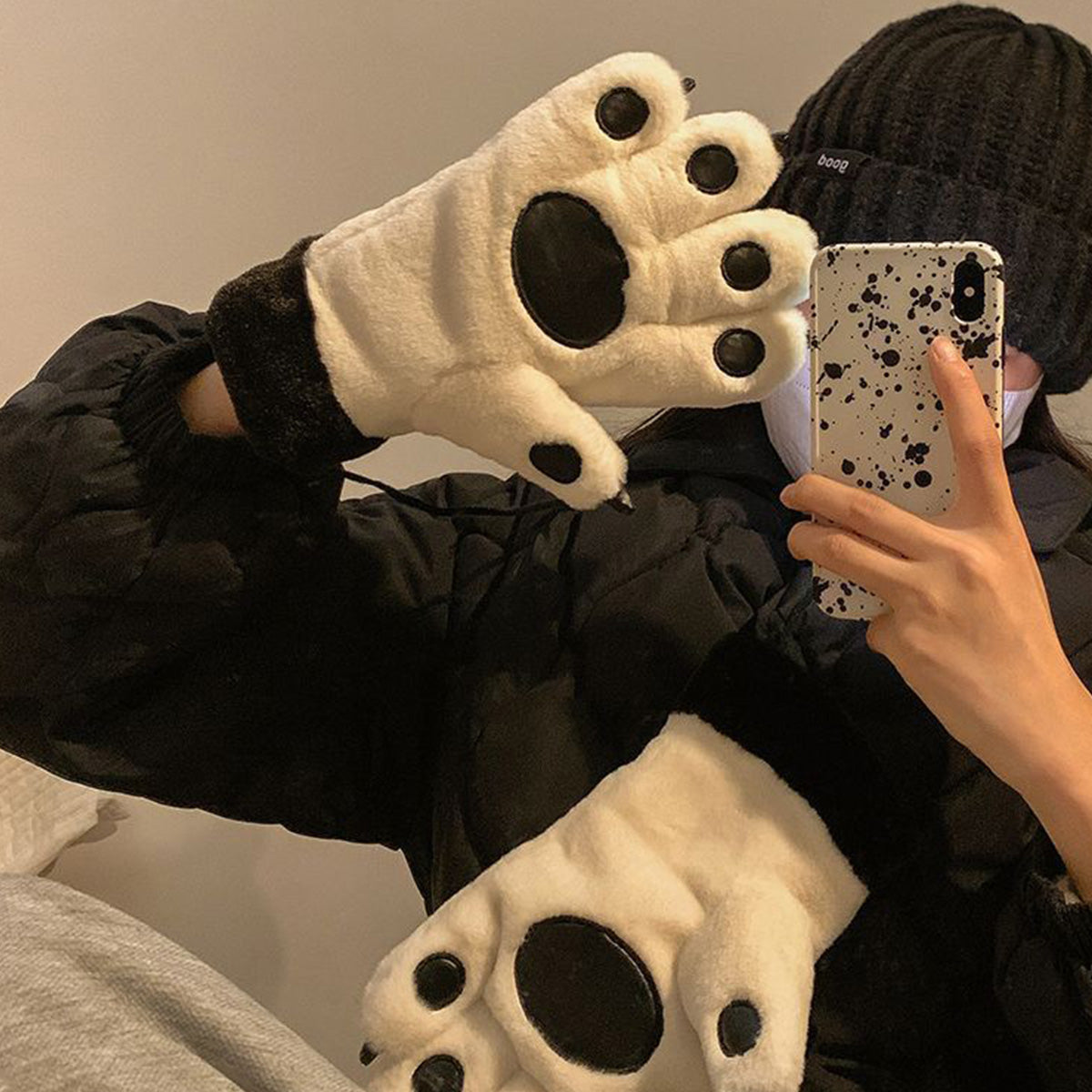 Thickened Cycling Plush Gloves