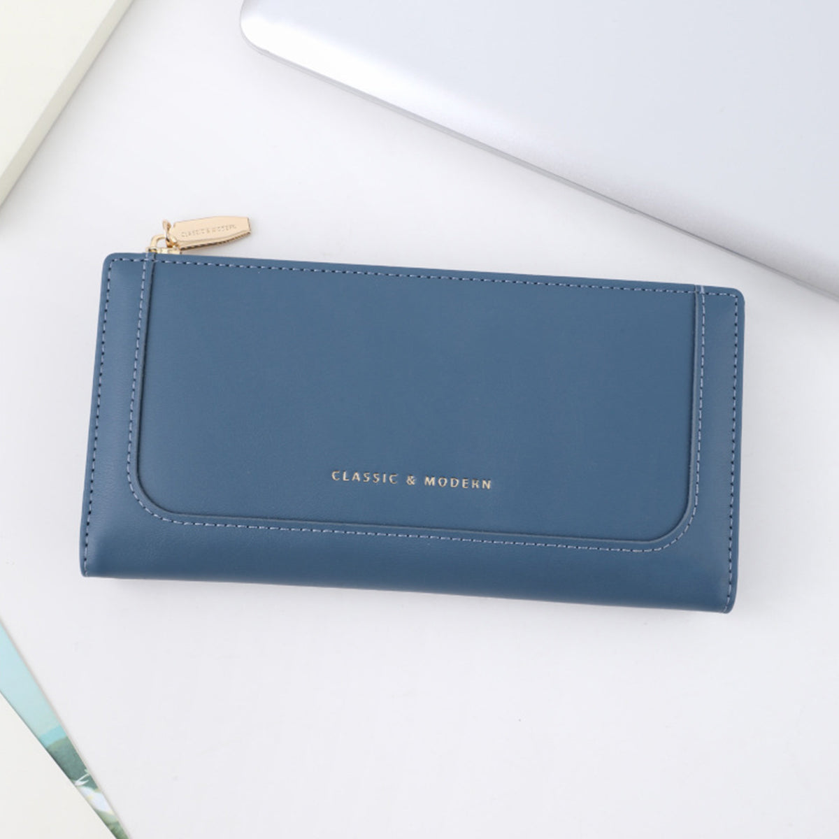 Fashionable Long Stitching Large Capacity Women Wallet