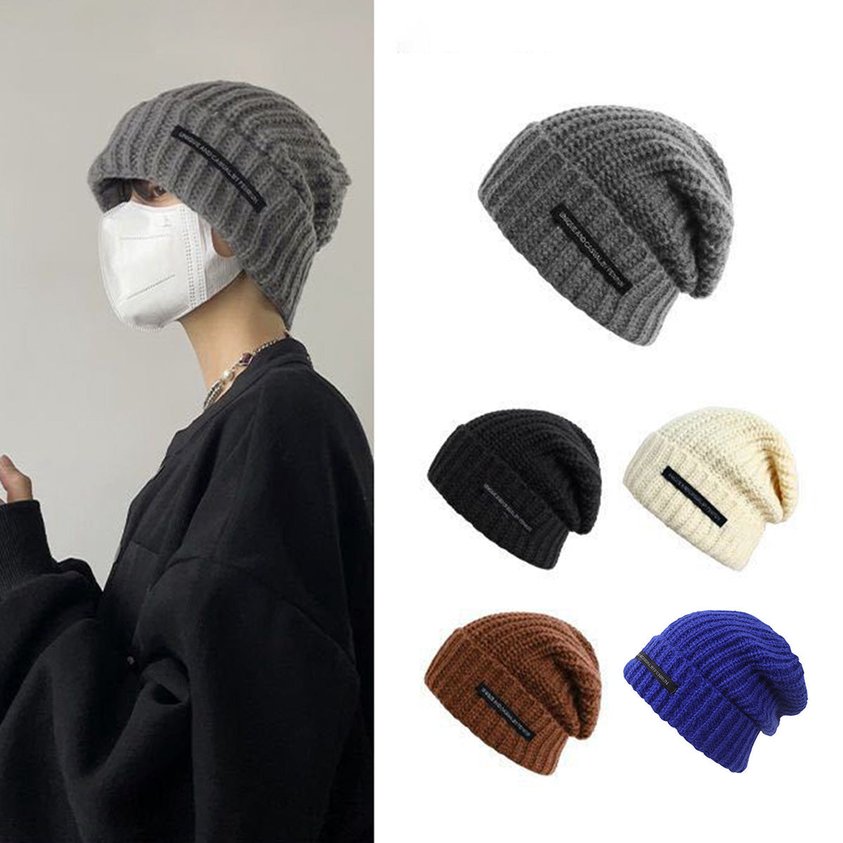 Hats for Women Autumn Winter New Patch Hats