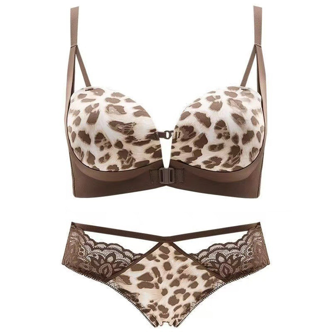 Women's Front-hook Bras with Push-up No Underwire
