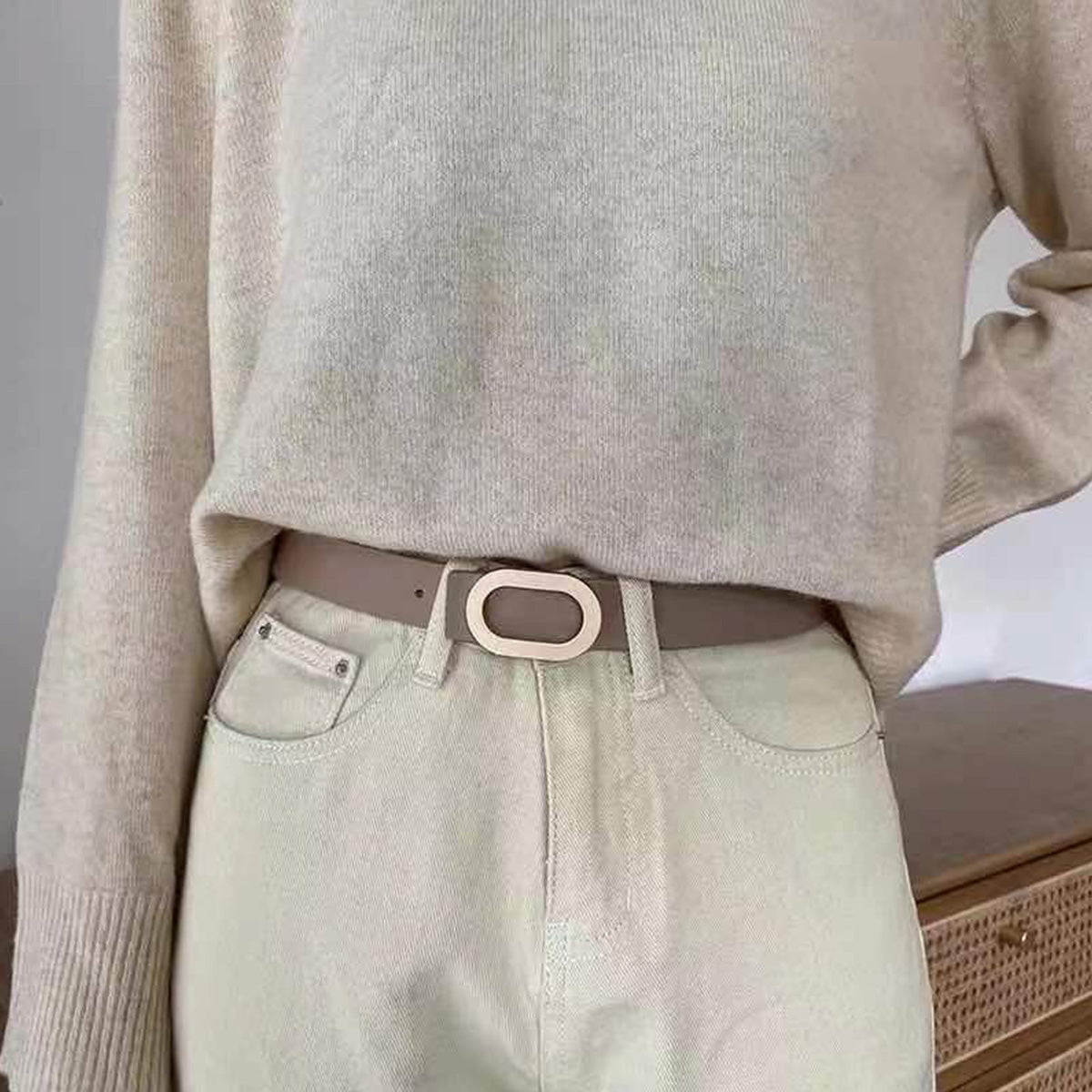 Retro Fashion Trend Snap Belt