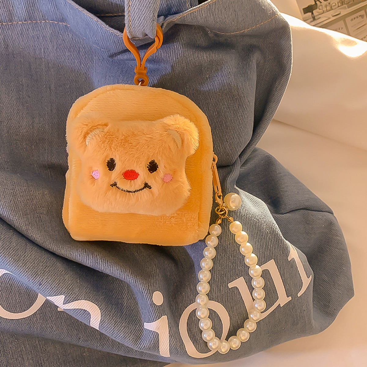 Cute Plush Bear Card Holder Mini Coin Purse