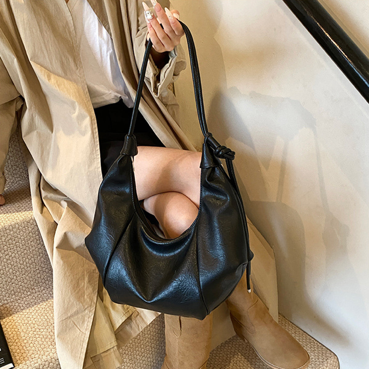 Autumn winter retro crossbody bag dumpling bag