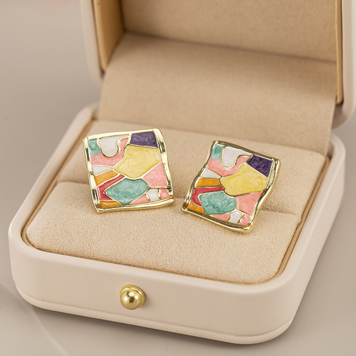 Painless Mosquito Coil Ear Clip Retro French Color Earrings