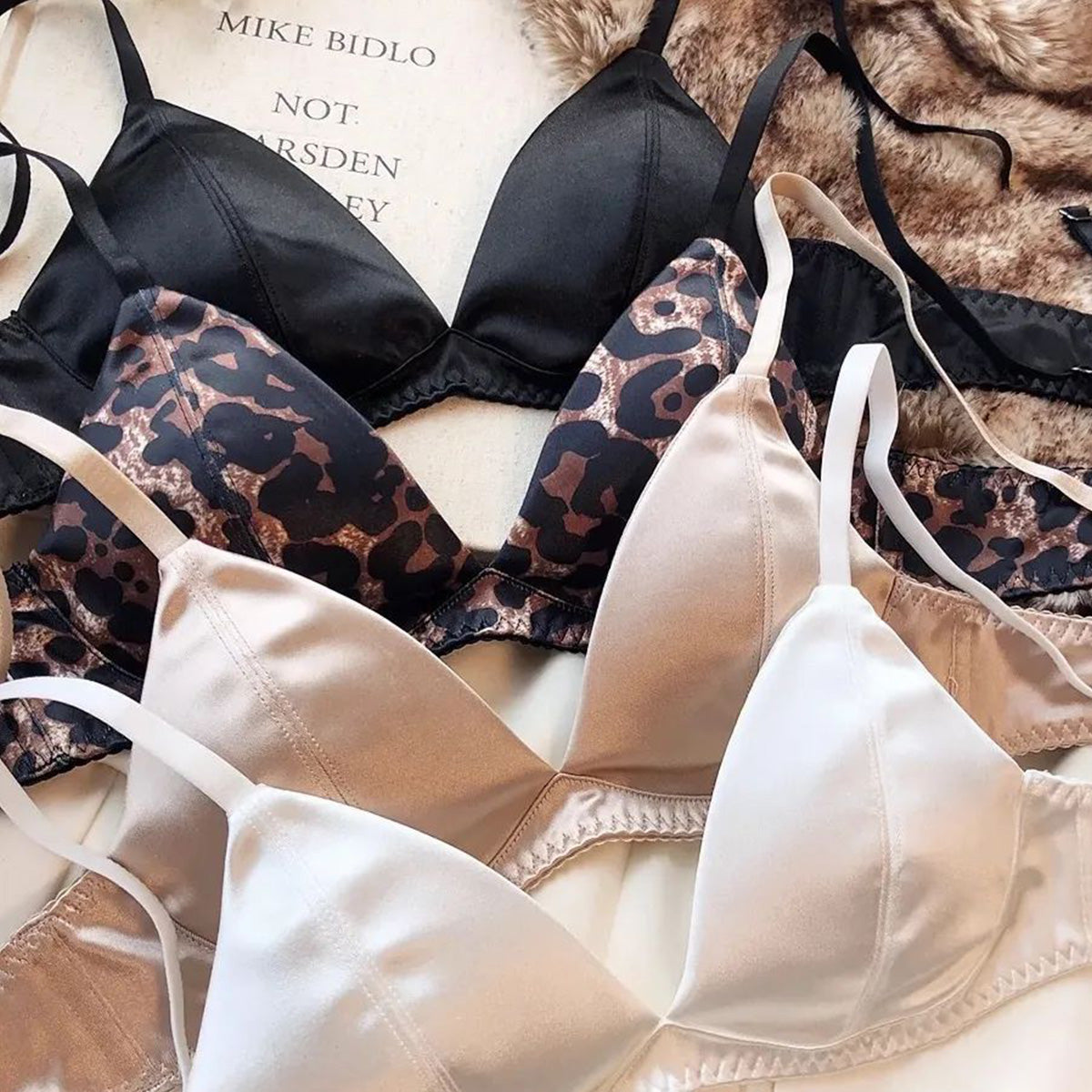 Summer French Triangle Cup No Steel Ring Sexy Underwear Set