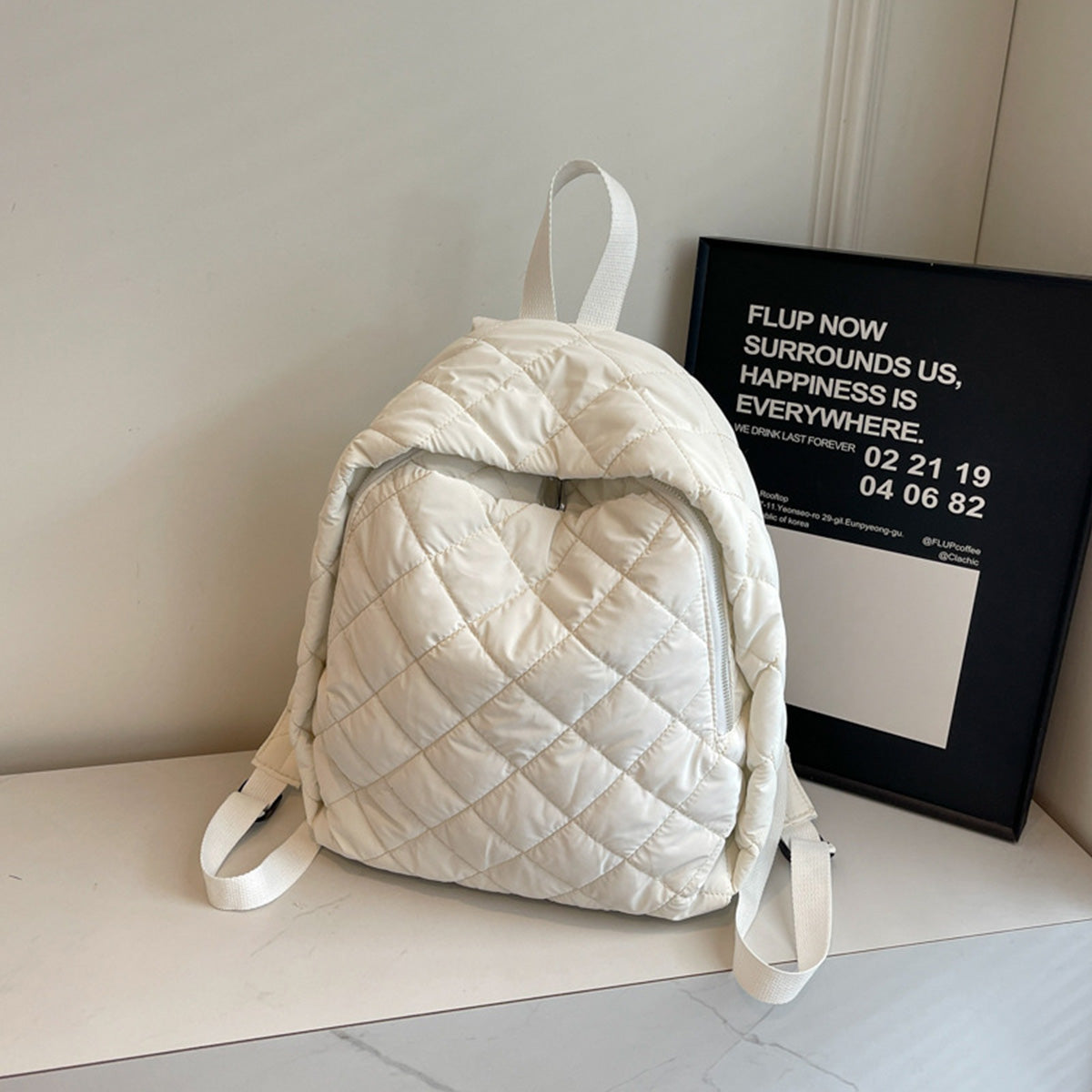 Fashionable Fashionable Cotton-Padded Lightweight Backpack
