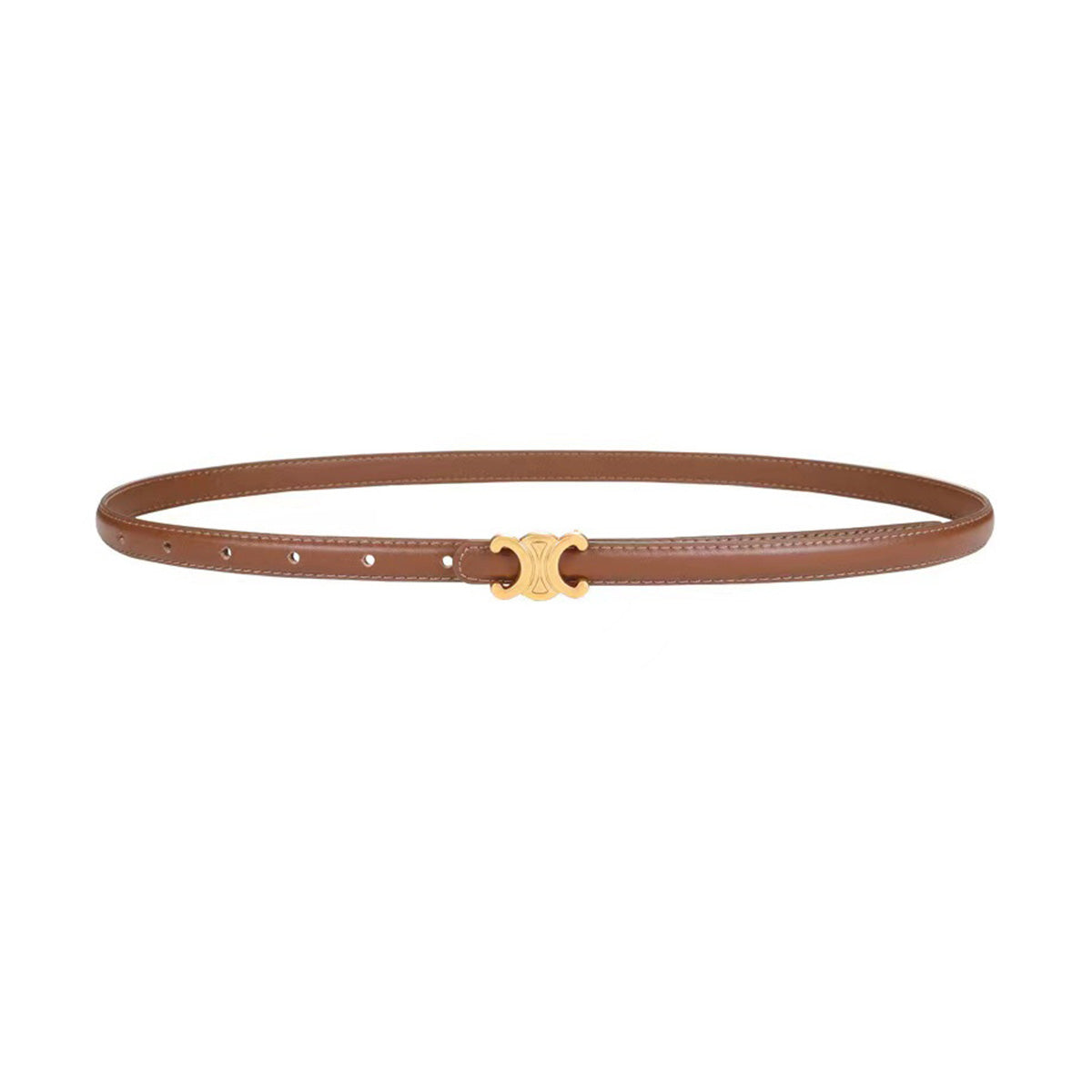 Women's Double C Smooth Buckle Belt