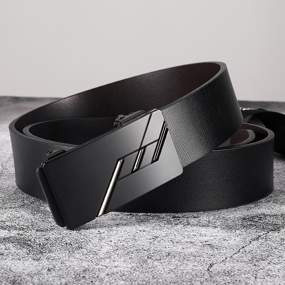 Men's Trendy Business Belt Without Toothless Buckle