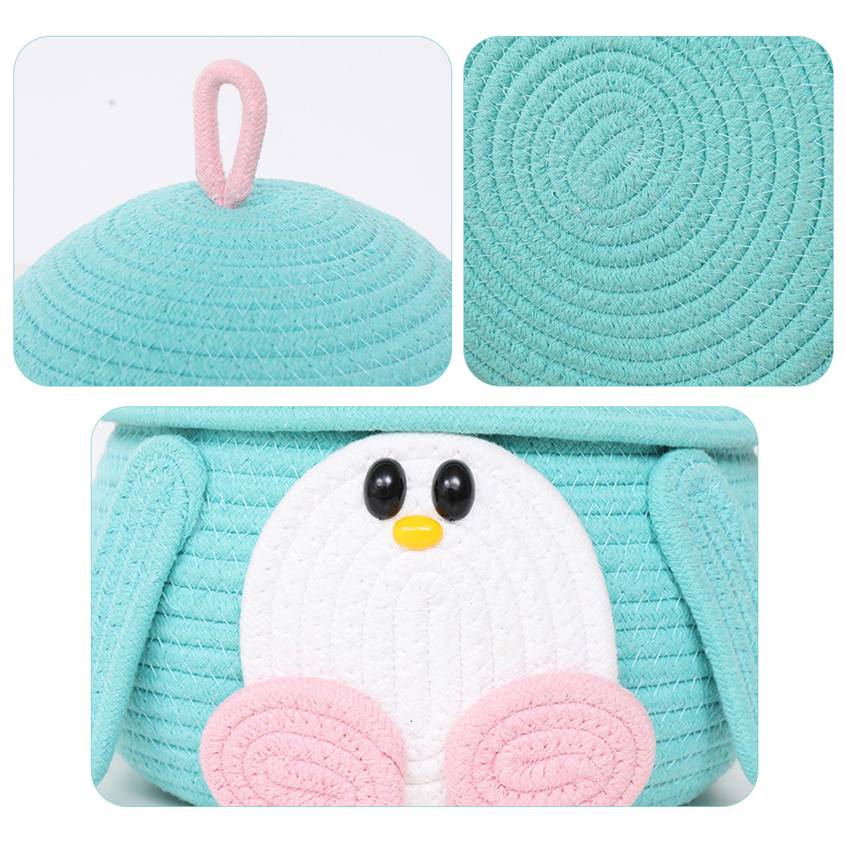 Cotton Rope Woven Storage Basket Storage Box