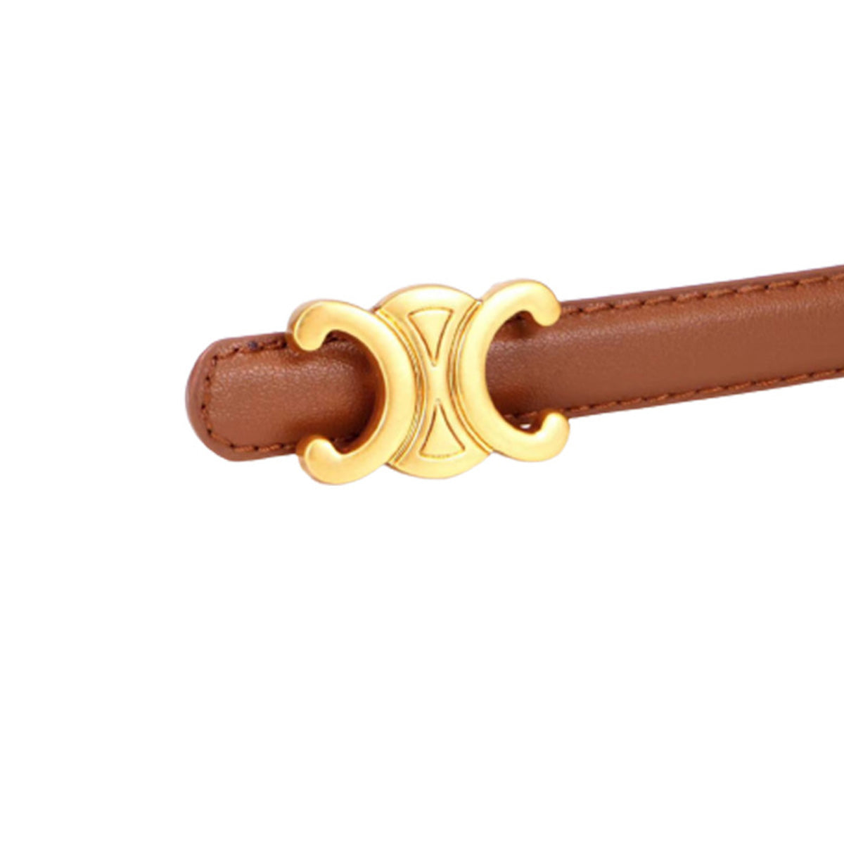 Women's Double C Smooth Buckle Belt