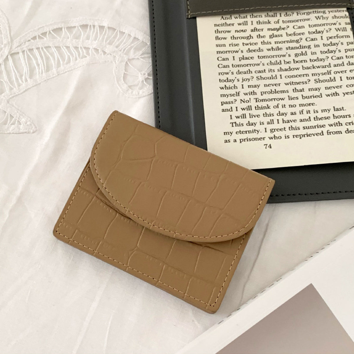 Crocodile Pattern Women Ultra-thin Card Holder