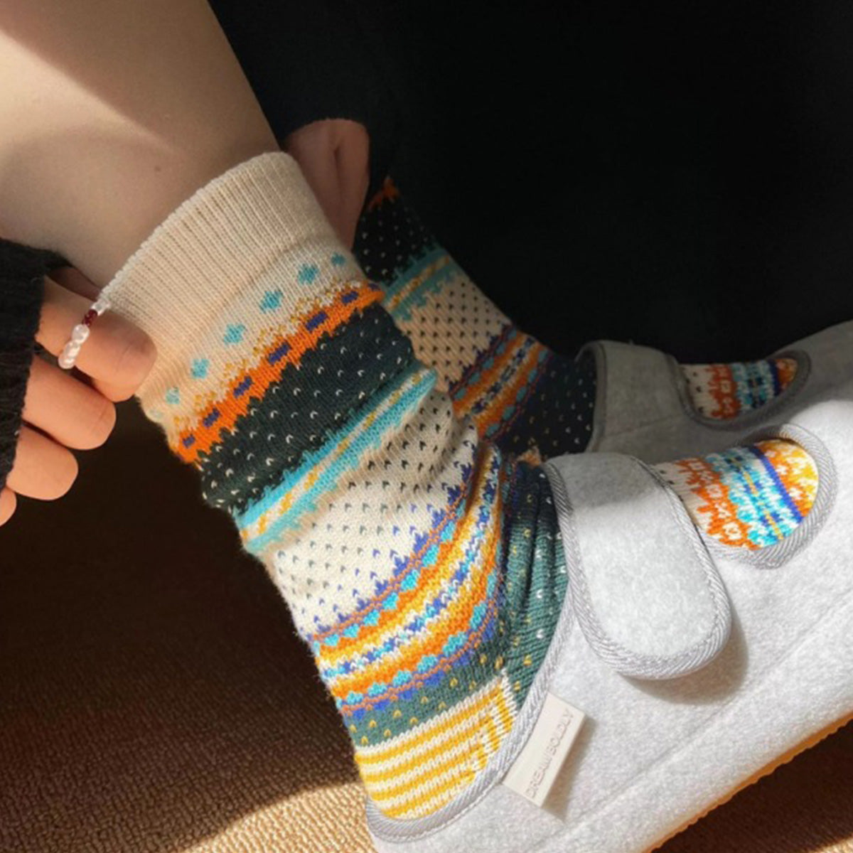 American retro Nordic style socks
