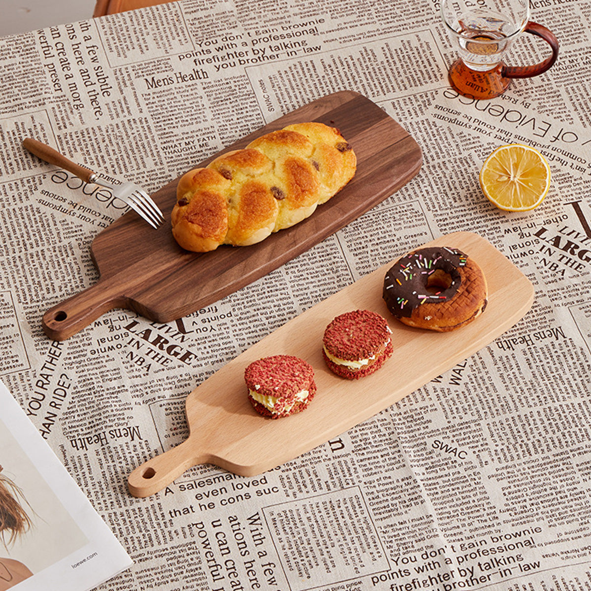 Acacia Wood Portable Cutting Board Fruit Board